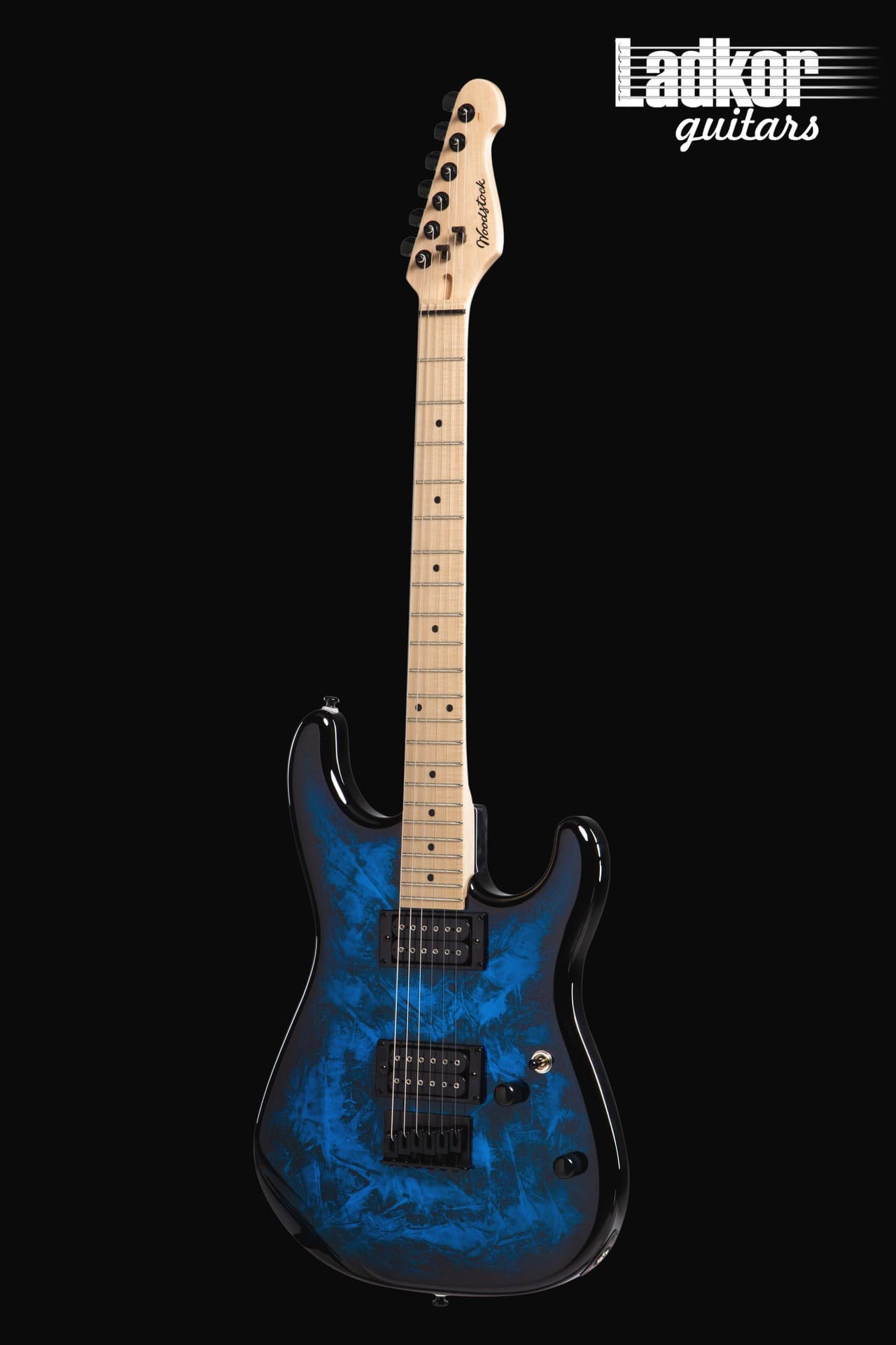 Woodstock Custom Range RockBoy Superstrat Black Ice