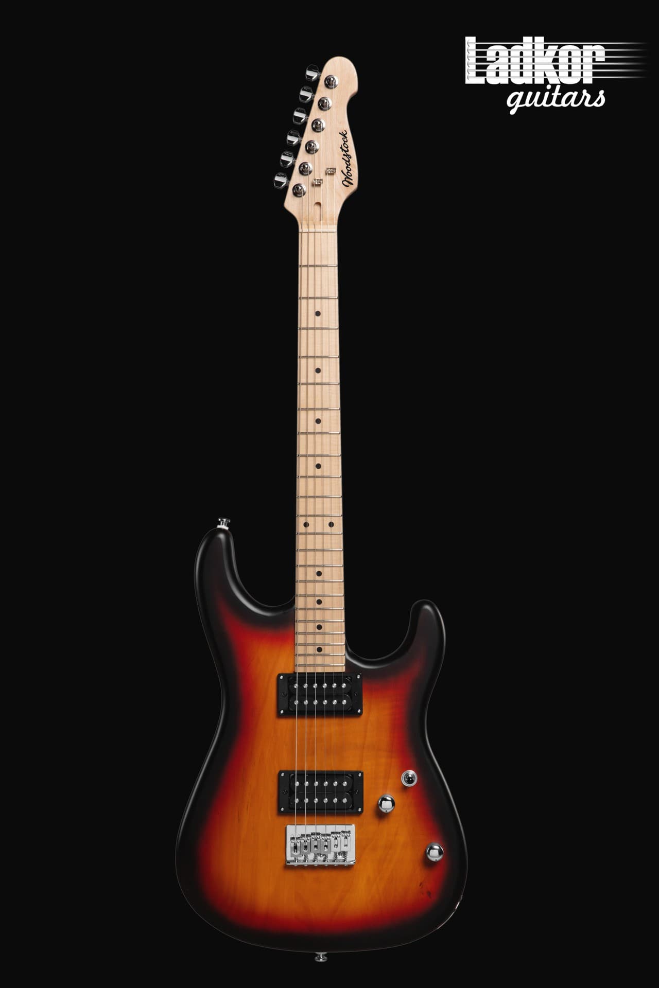 Woodstock RockBoy Superstrat Satin 3 Tone Sunburst Maple