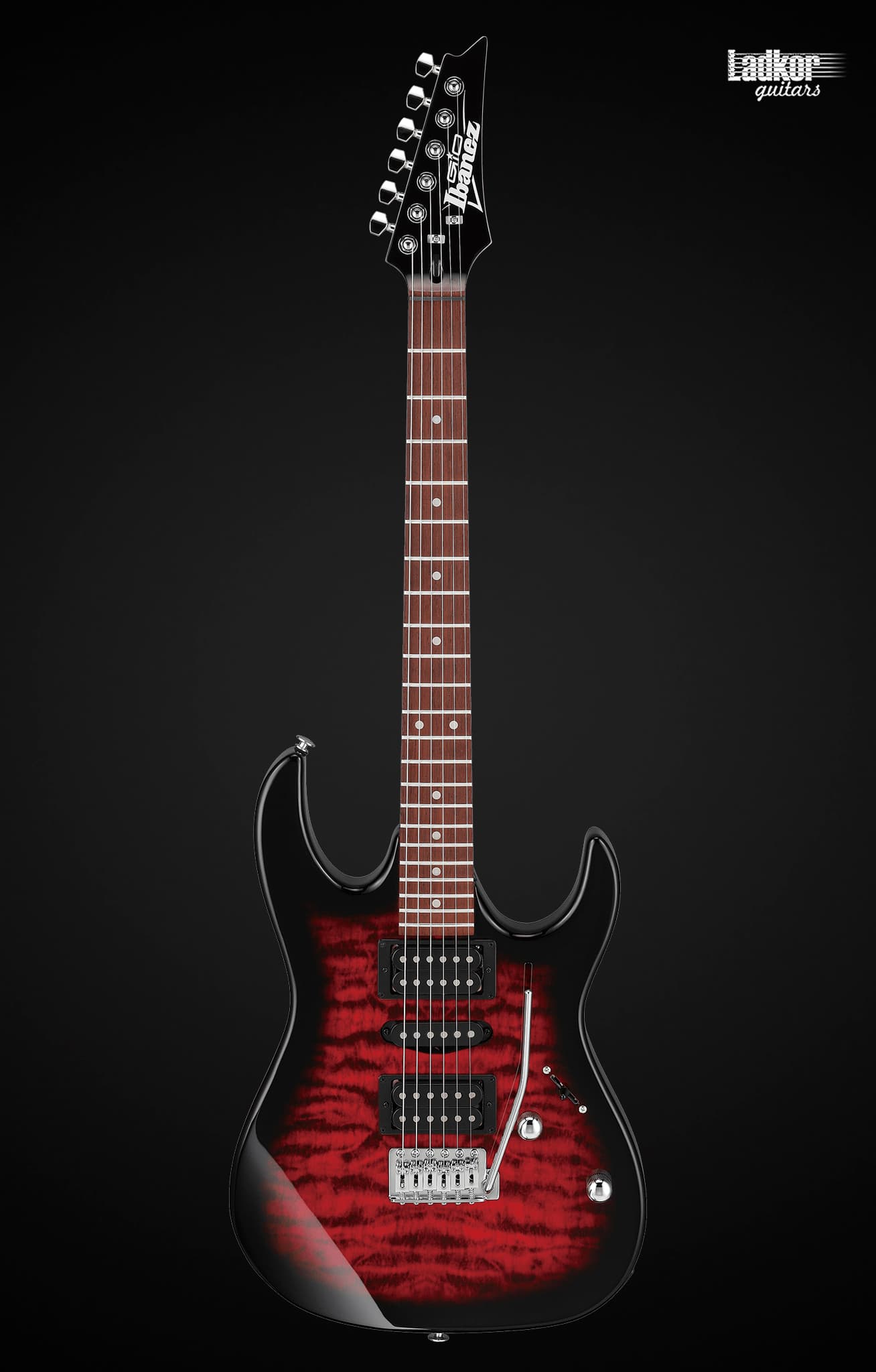 Ibanez GRX70QA Transparent Red Burst